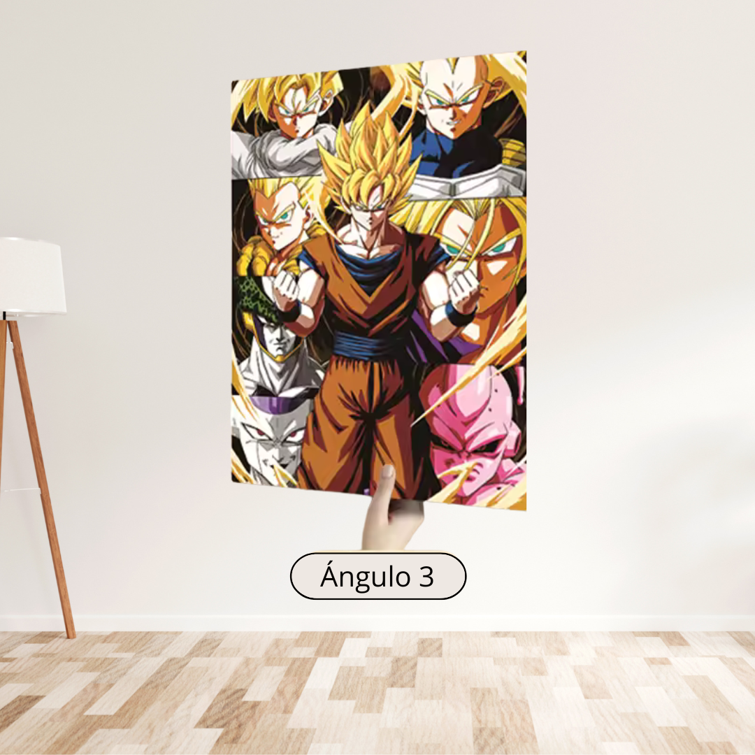 Cuadro Goku 3D