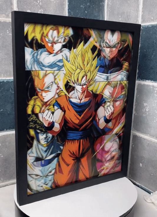 Cuadro Goku 3D